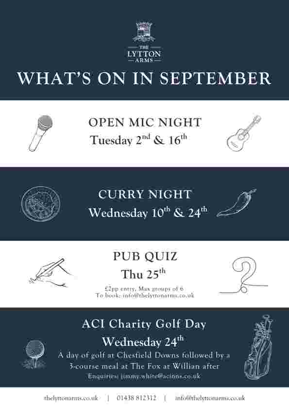 TLA September Whats On
